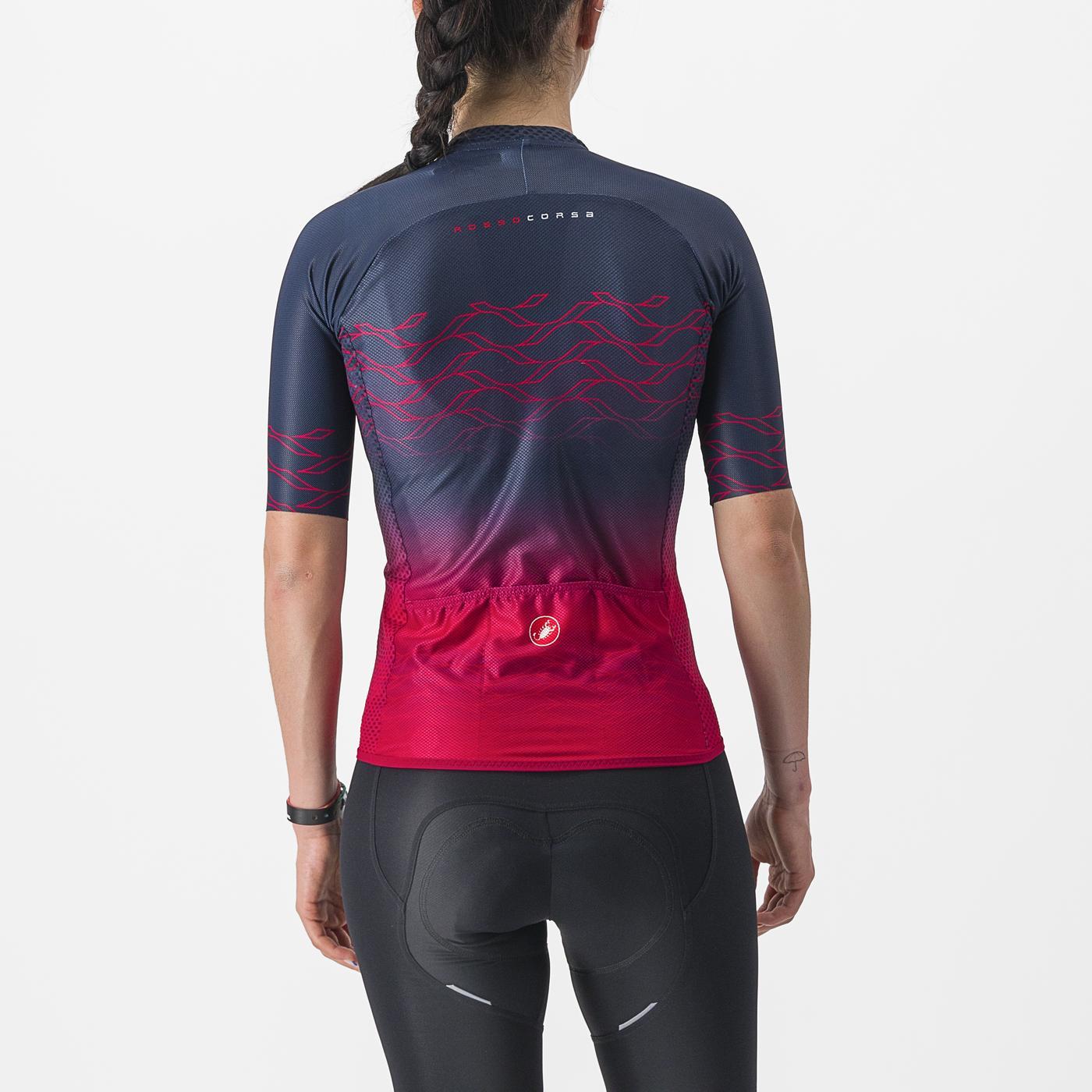CASTELLI CLIMBER'S 2.0 Kortärmad damtröja Blå/Vit