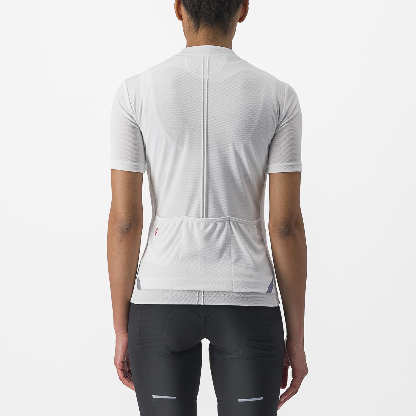Women's CASTELLI ANIMA 4 Short Sleeve Jersey White