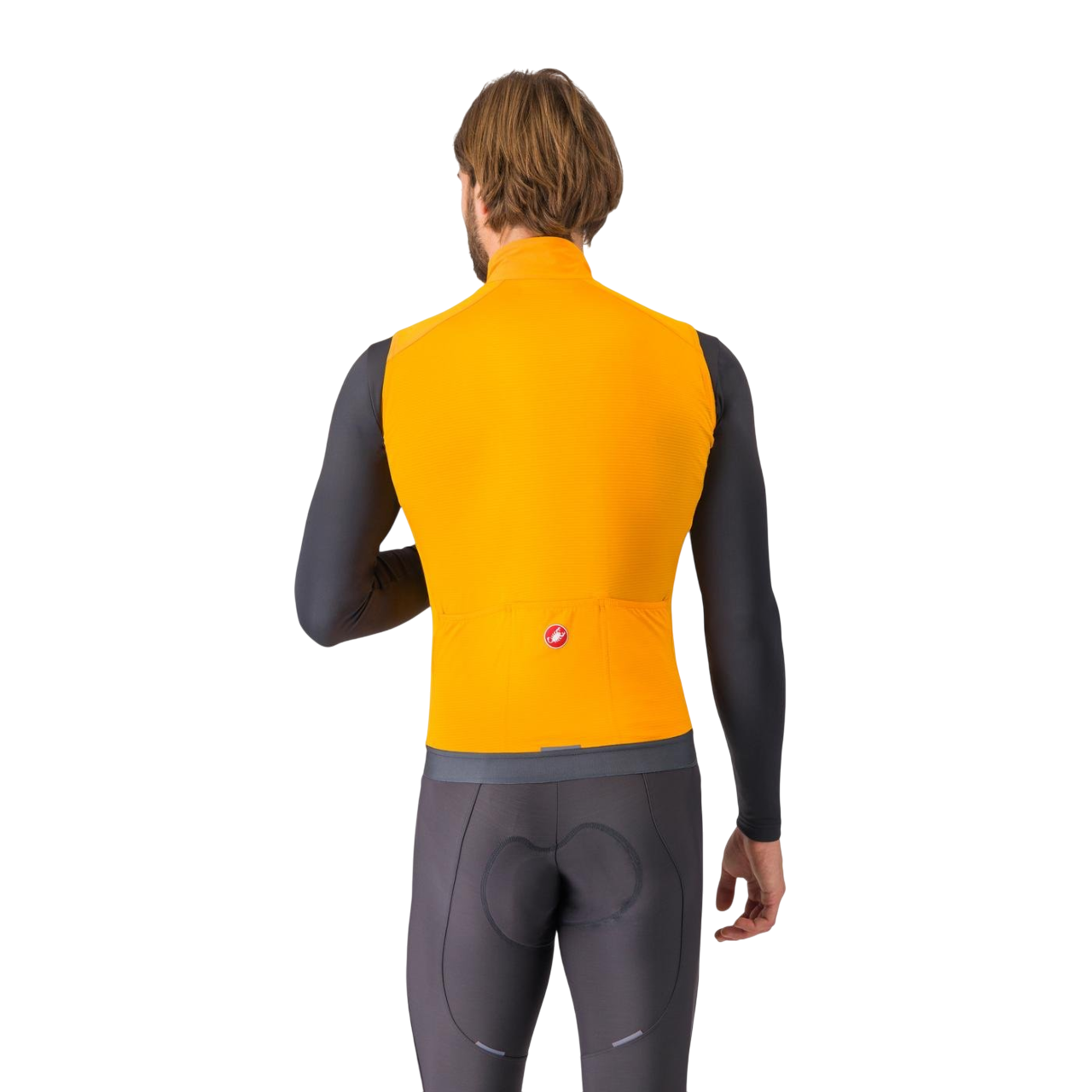 CASTELLI ESPRESSO Orange Sleeveless Jacket