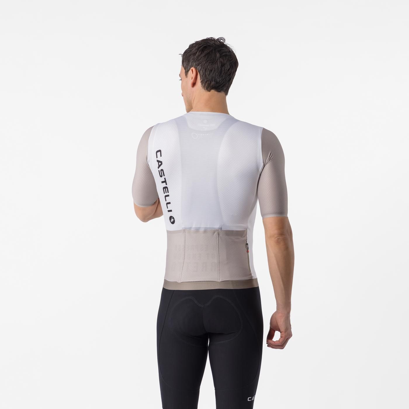 CASTELLI CORRETTO Kortärmad Elfenben/Clay Jersey