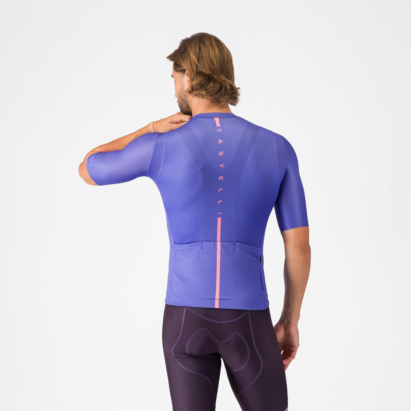 CASTELLI DRITTONE LOGO Kortärmad Jersey Lila