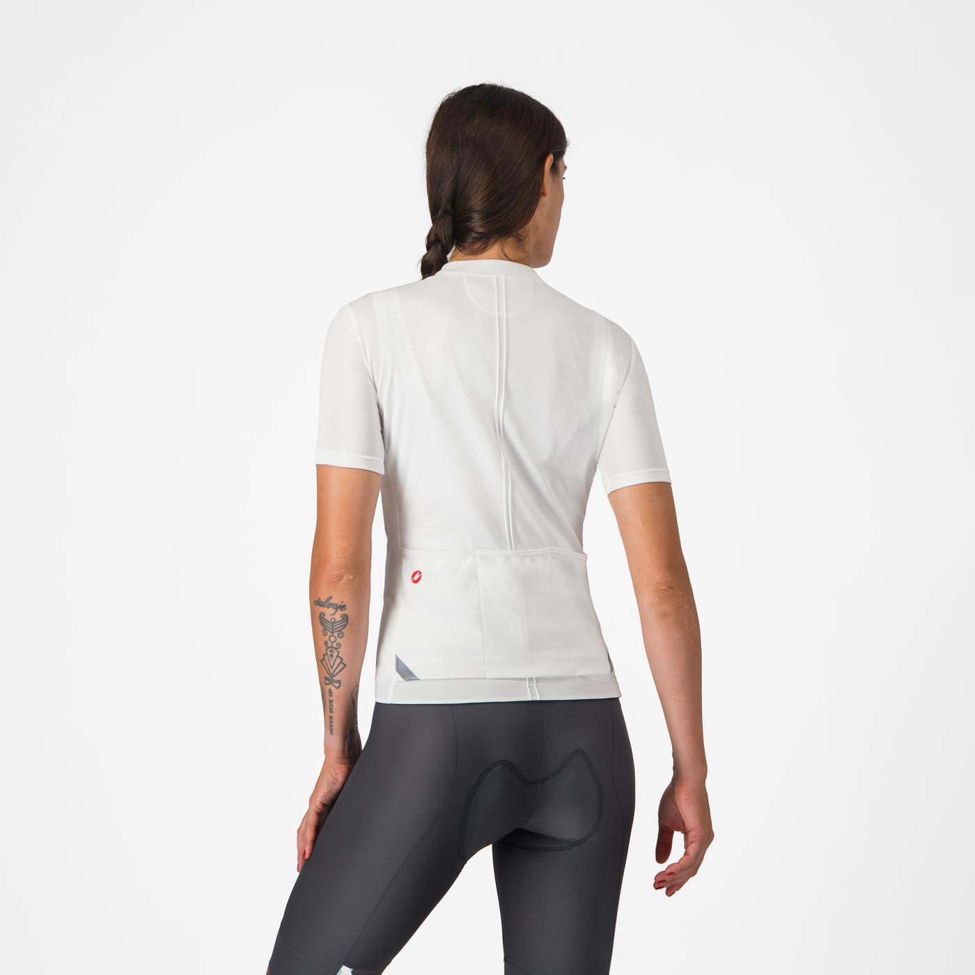 Women's CASTELLI ANIMA 4 Short Sleeve Jersey White