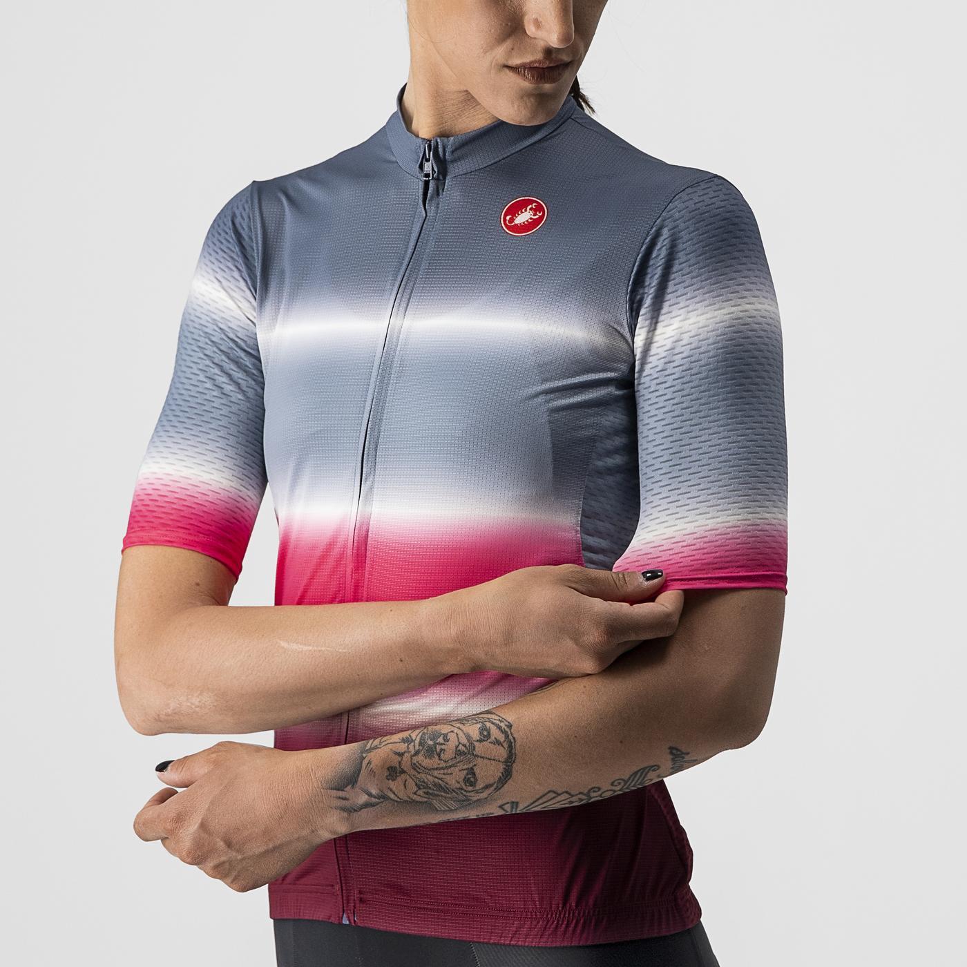 CASTELLI DOLCE Kortärmad Jersey Blå/Bordeaux