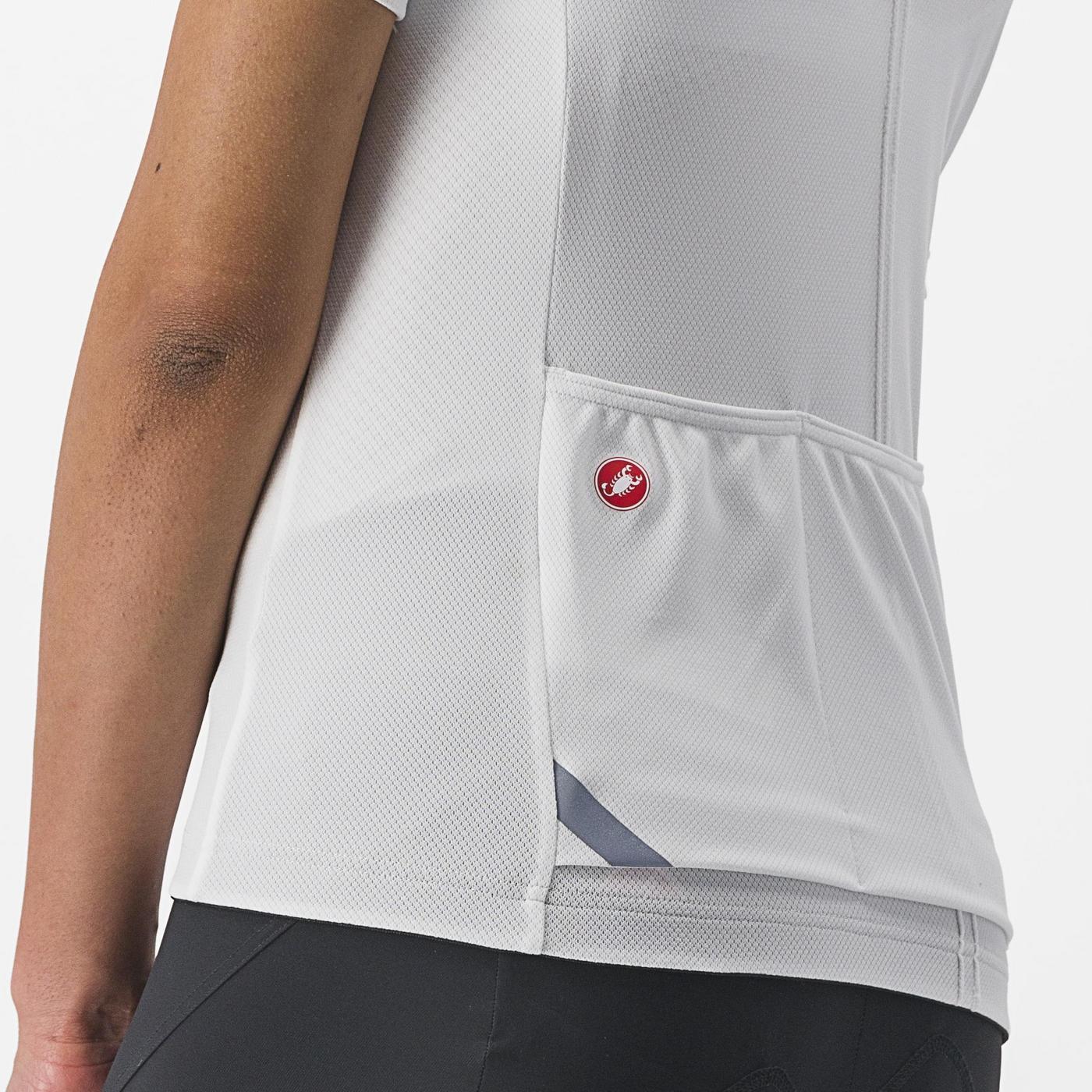 Women's CASTELLI ANIMA 4 Short Sleeve Jersey White