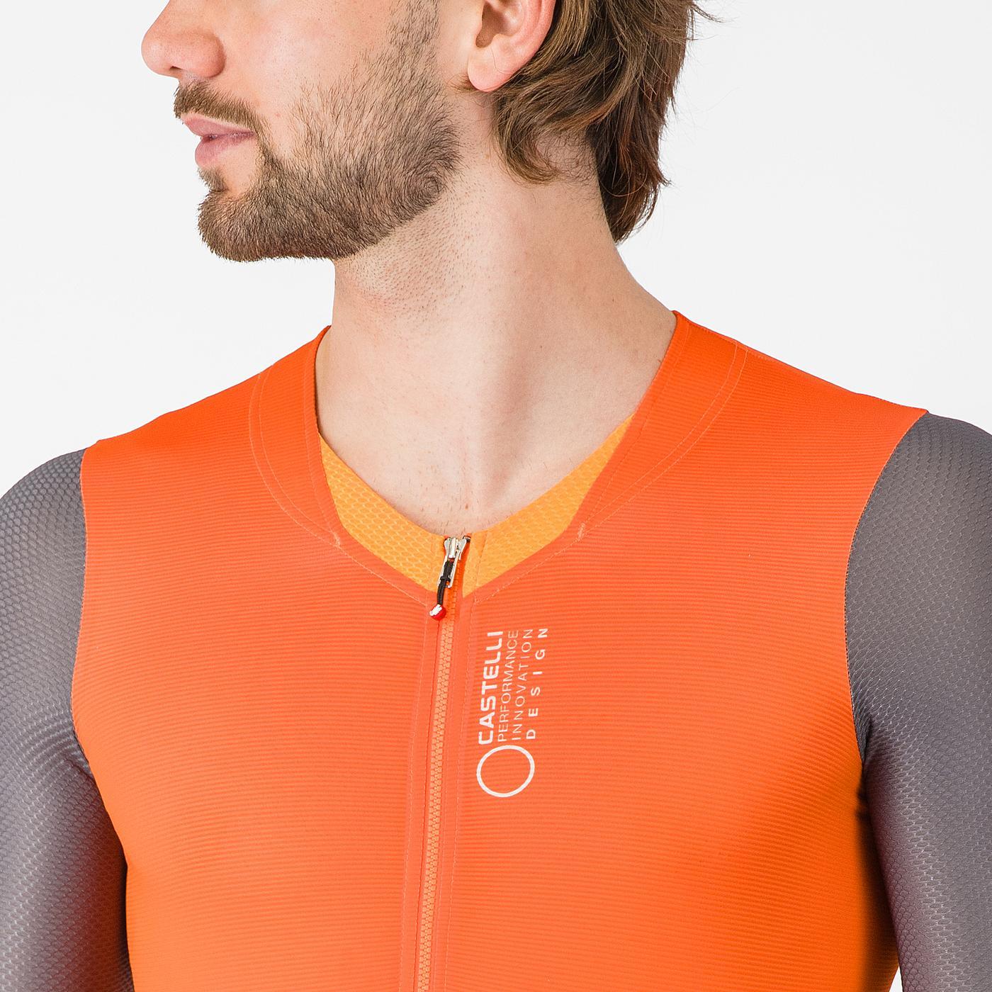 CASTELLI SATURDAY MORNING Jumpsuit Orange/Grå