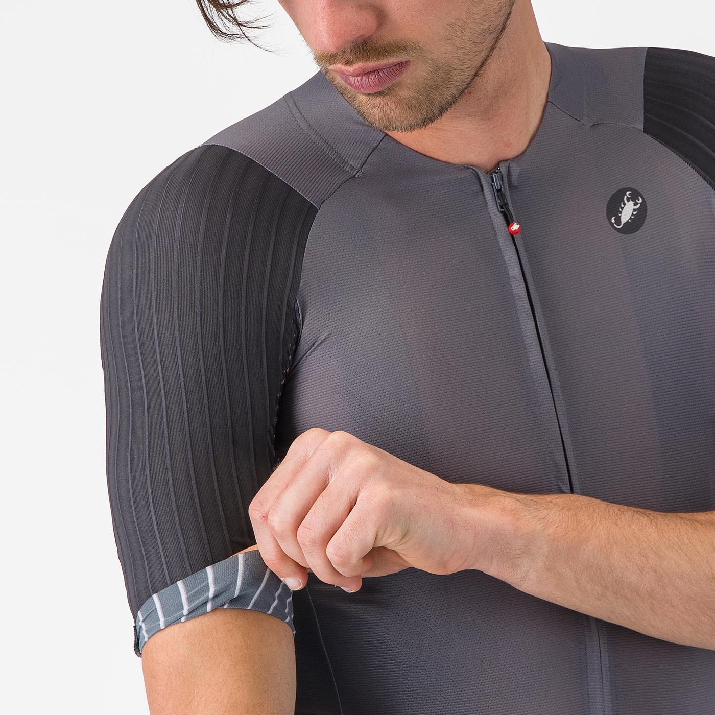 CASTELLI AERO RACE 8S Short Sleeve Jersey Grey