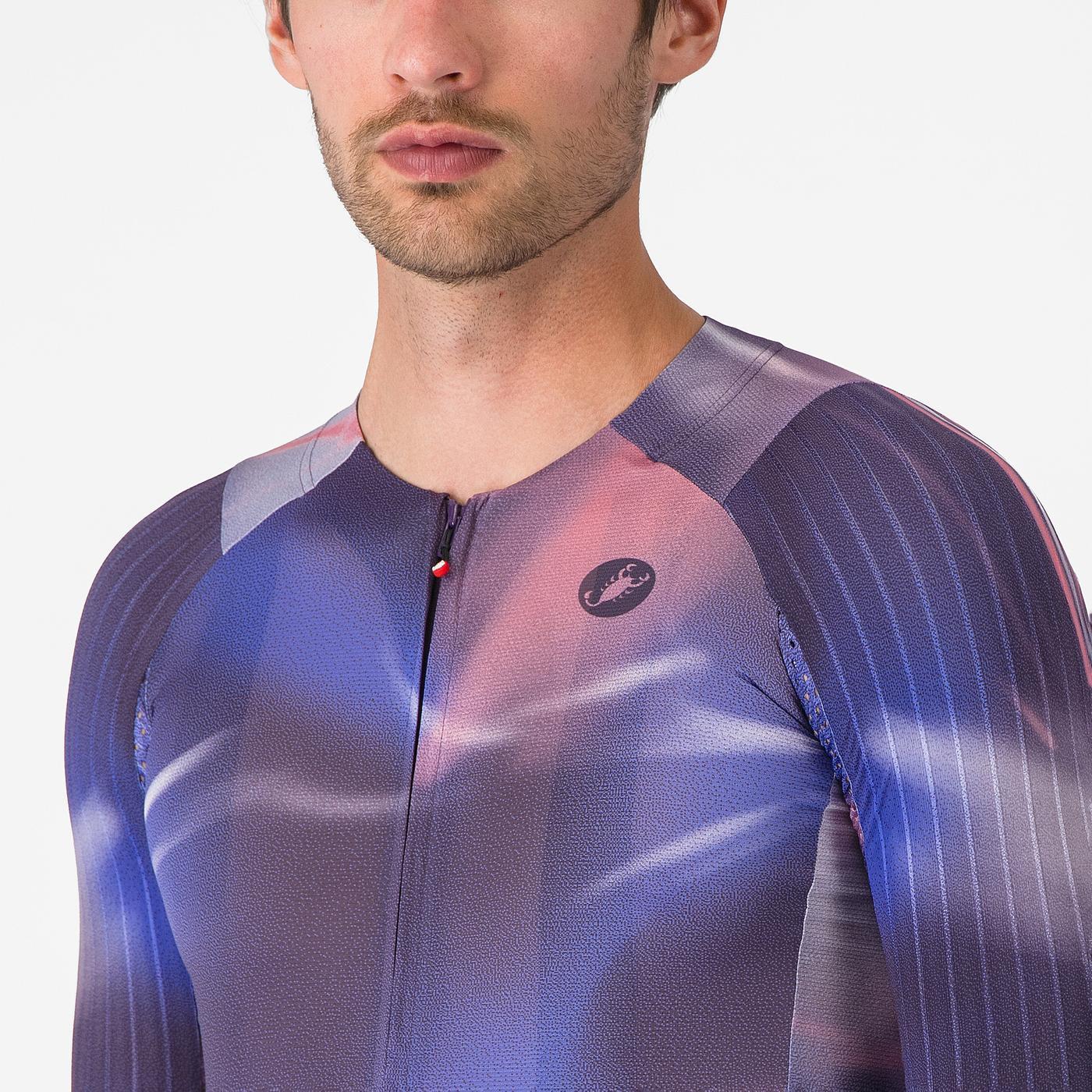 CASTELLI AERO RACE 8S Kortärmad Jersey Lila