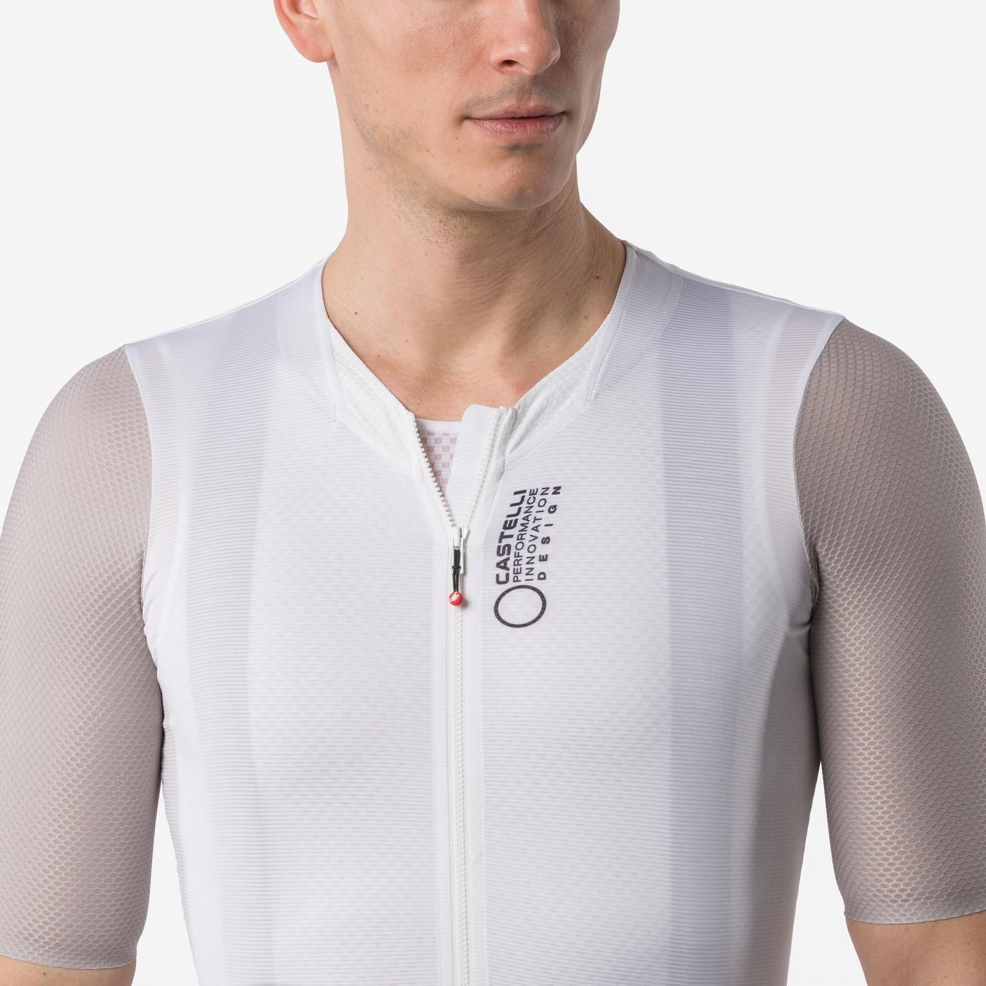 CASTELLI CORRETTO Kortärmad Elfenben/Clay Jersey
