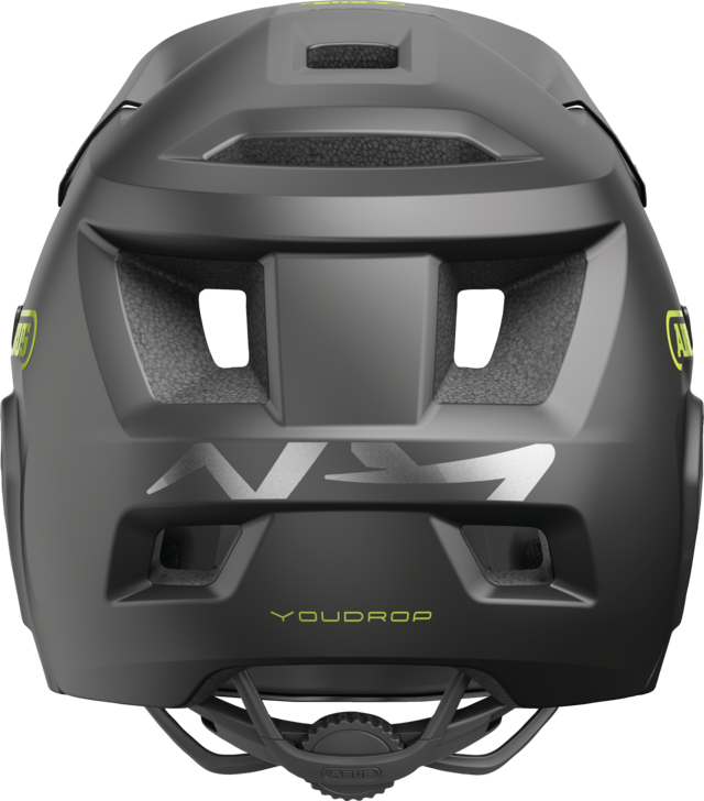 ABUS YOUDROP FF Junior Velvet MTB-hjälm, svart