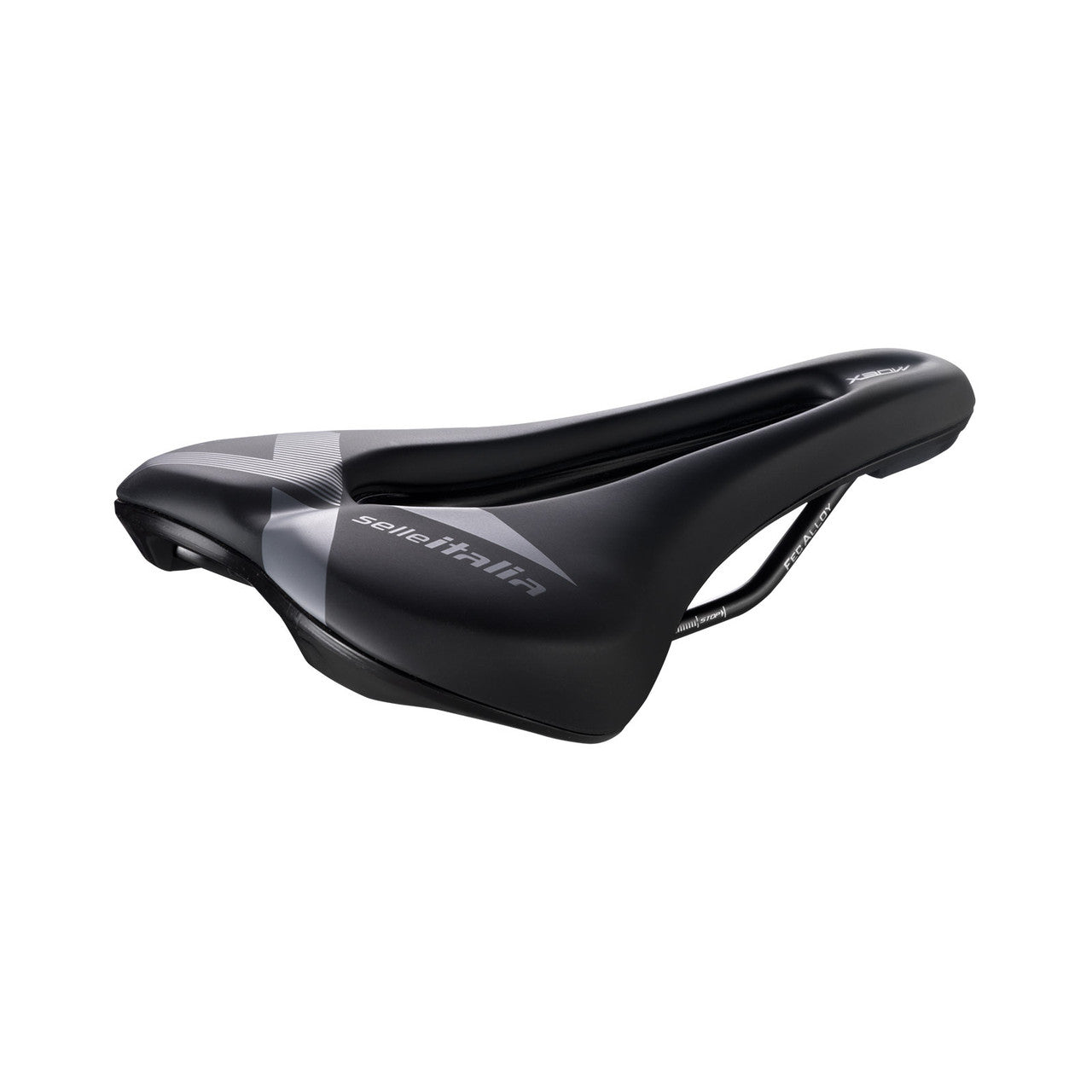 Saddle SELLE ITALIA X-BOW SUPERFLOW L3 155 mm Steel Rails