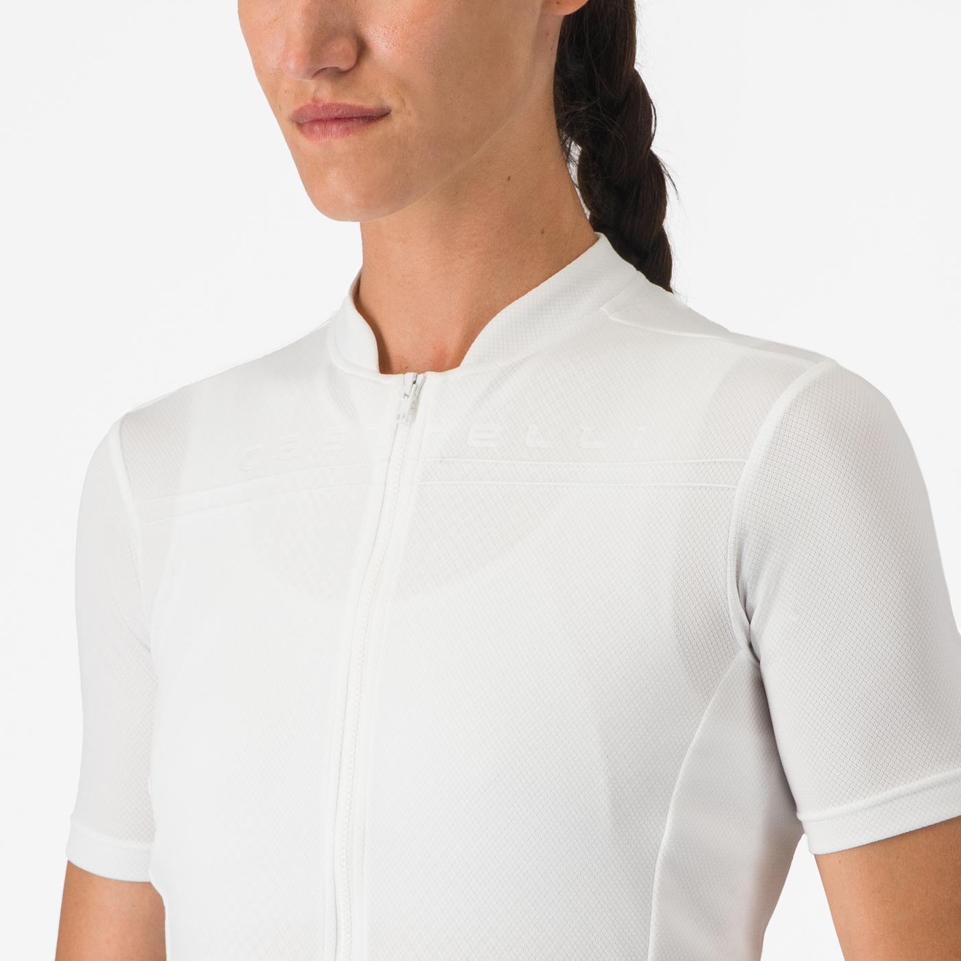 Women's CASTELLI ANIMA 4 Short Sleeve Jersey White