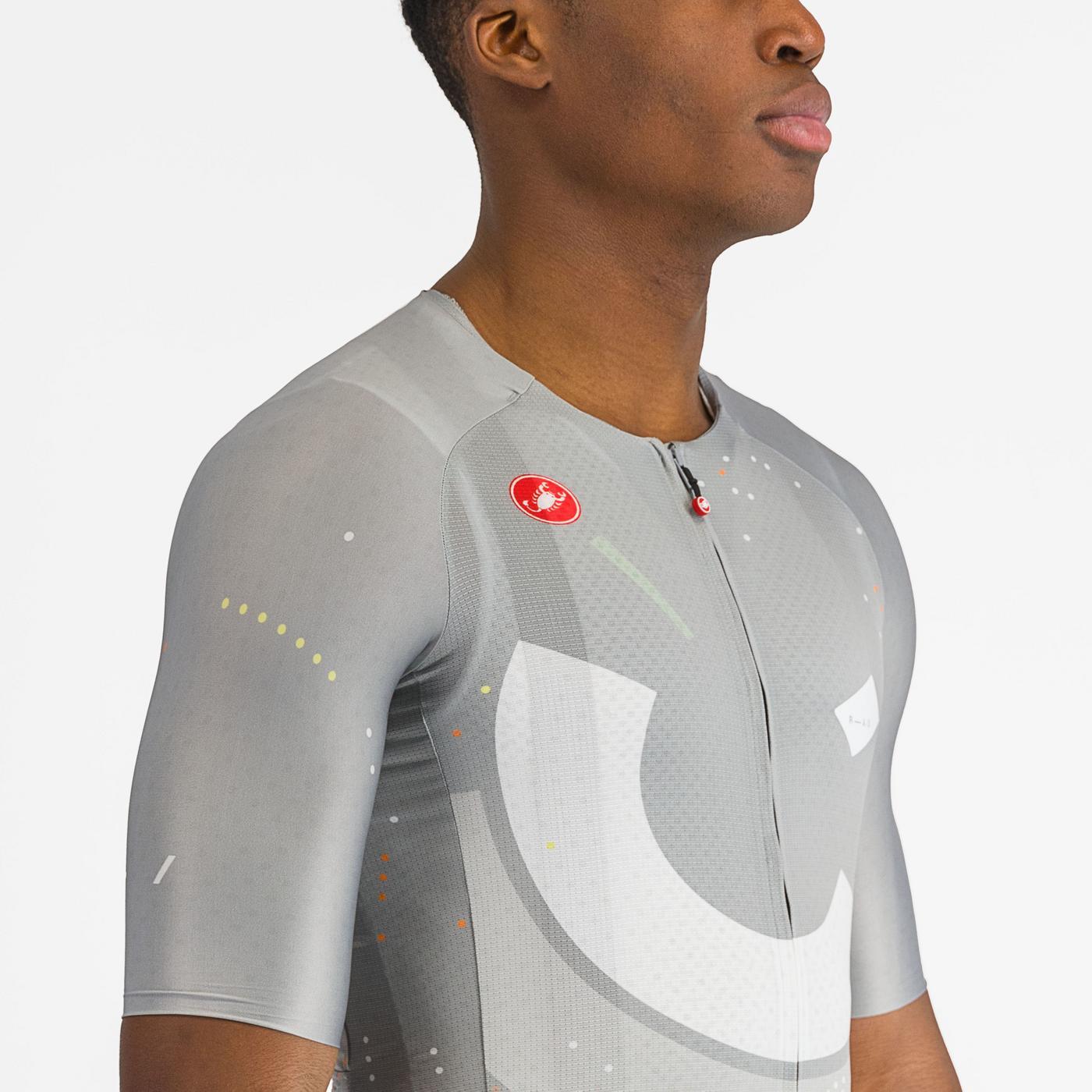 CASTELLI R-A/D Kortärmad Jersey Grå