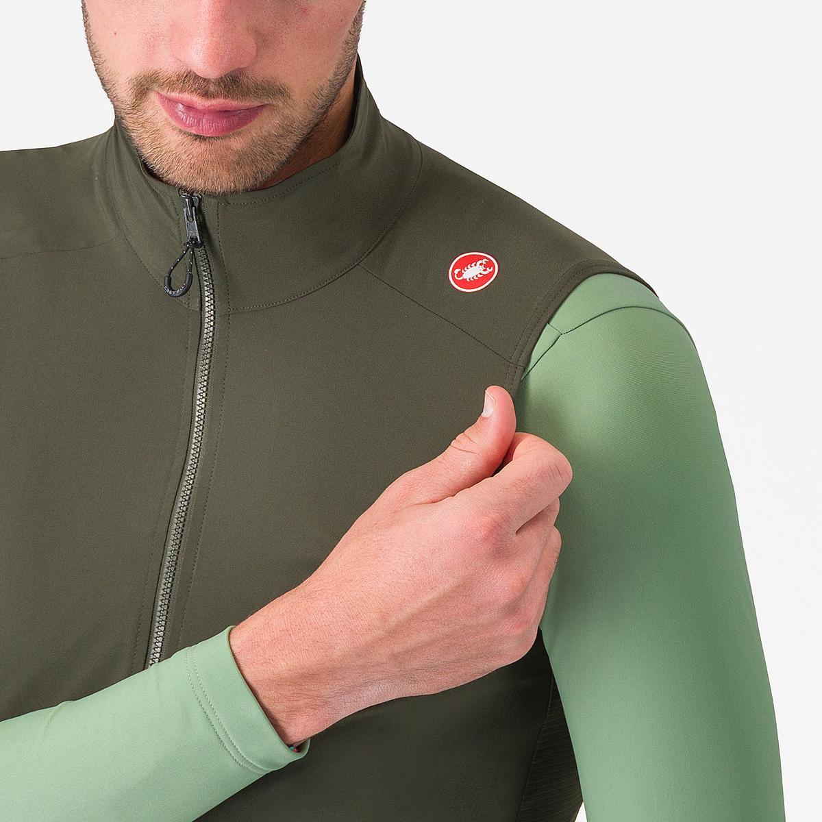 CASTELLI ESPRESSO Ärmlös jacka Grön