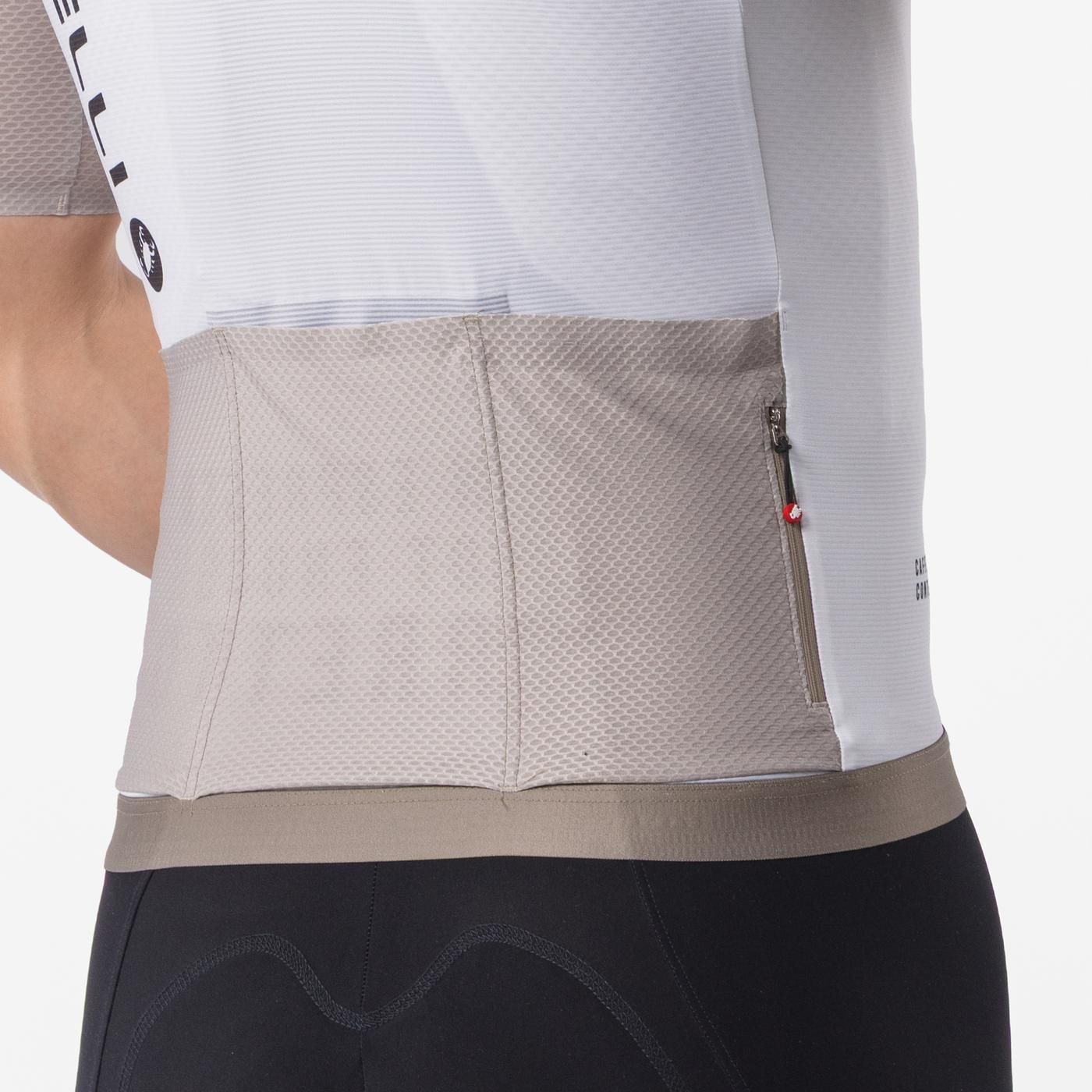 CASTELLI CORRETTO Kortärmad Elfenben/Clay Jersey