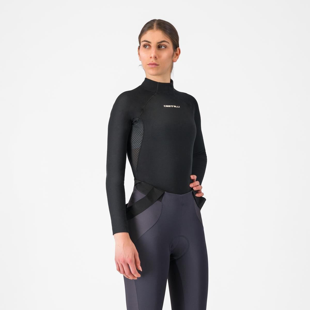 CASTELLI FLANDERS 2 Underkläder med lång ärm för dam Svart