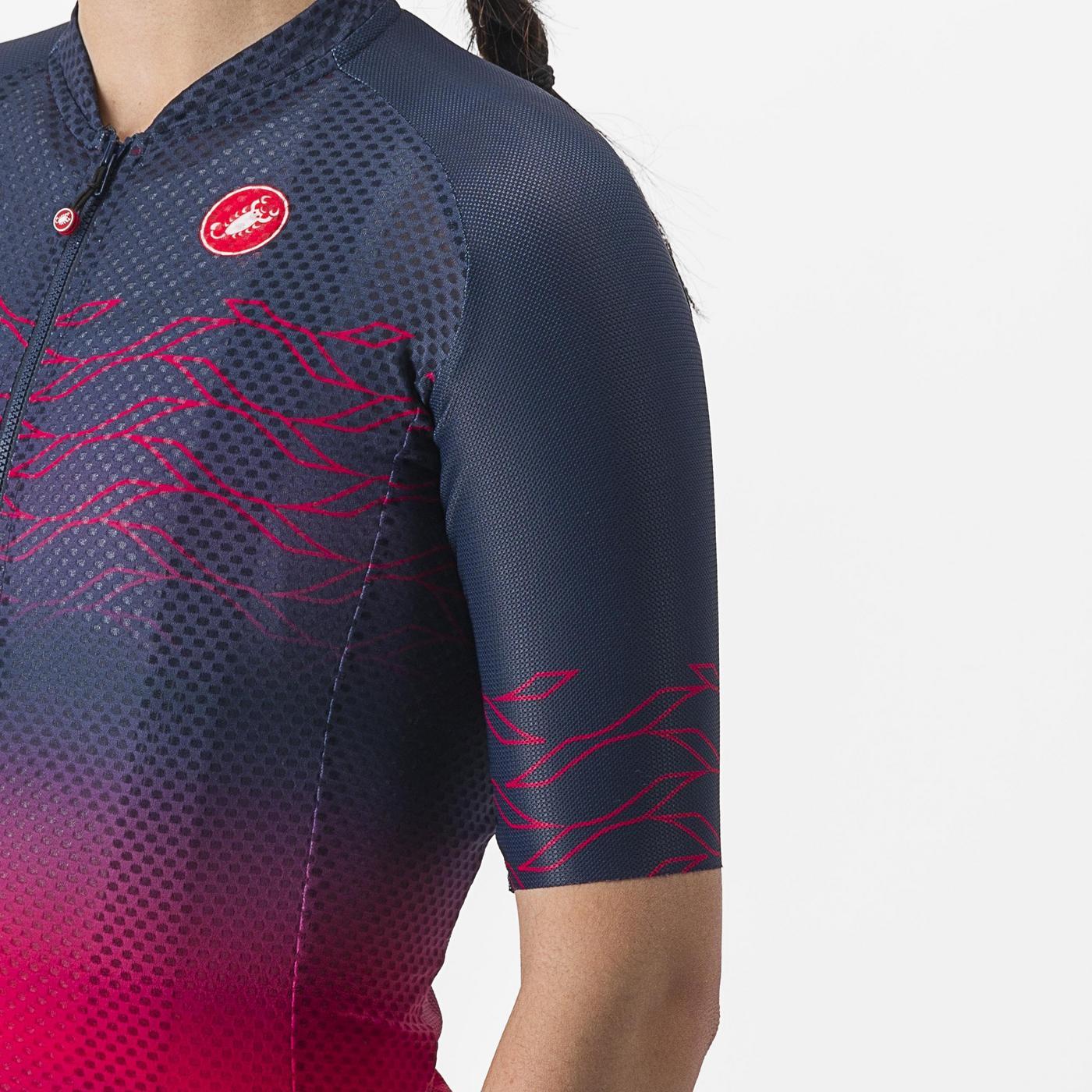 CASTELLI CLIMBER'S 2.0 Kortärmad damtröja Blå/Vit