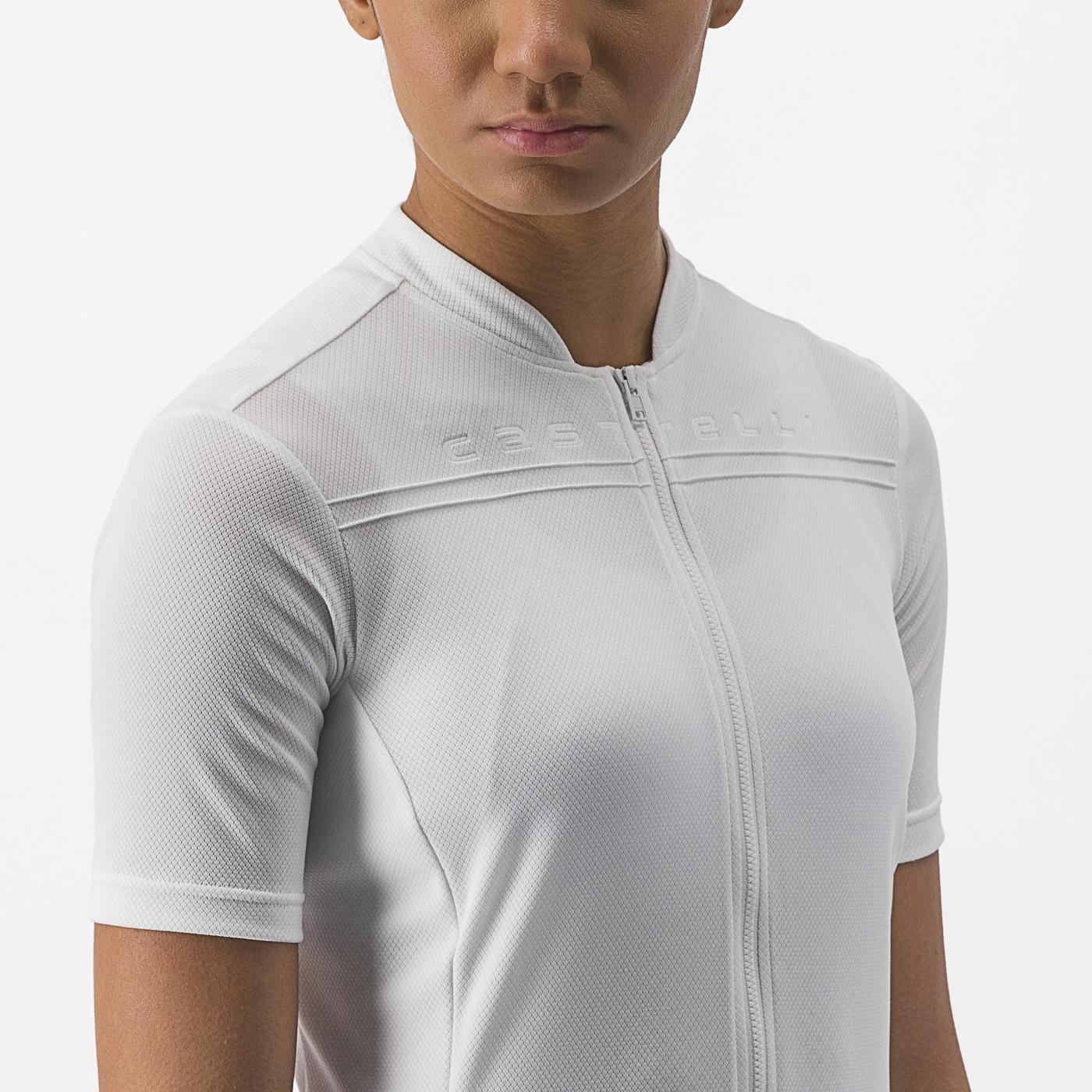 Women's CASTELLI ANIMA 4 Short Sleeve Jersey White