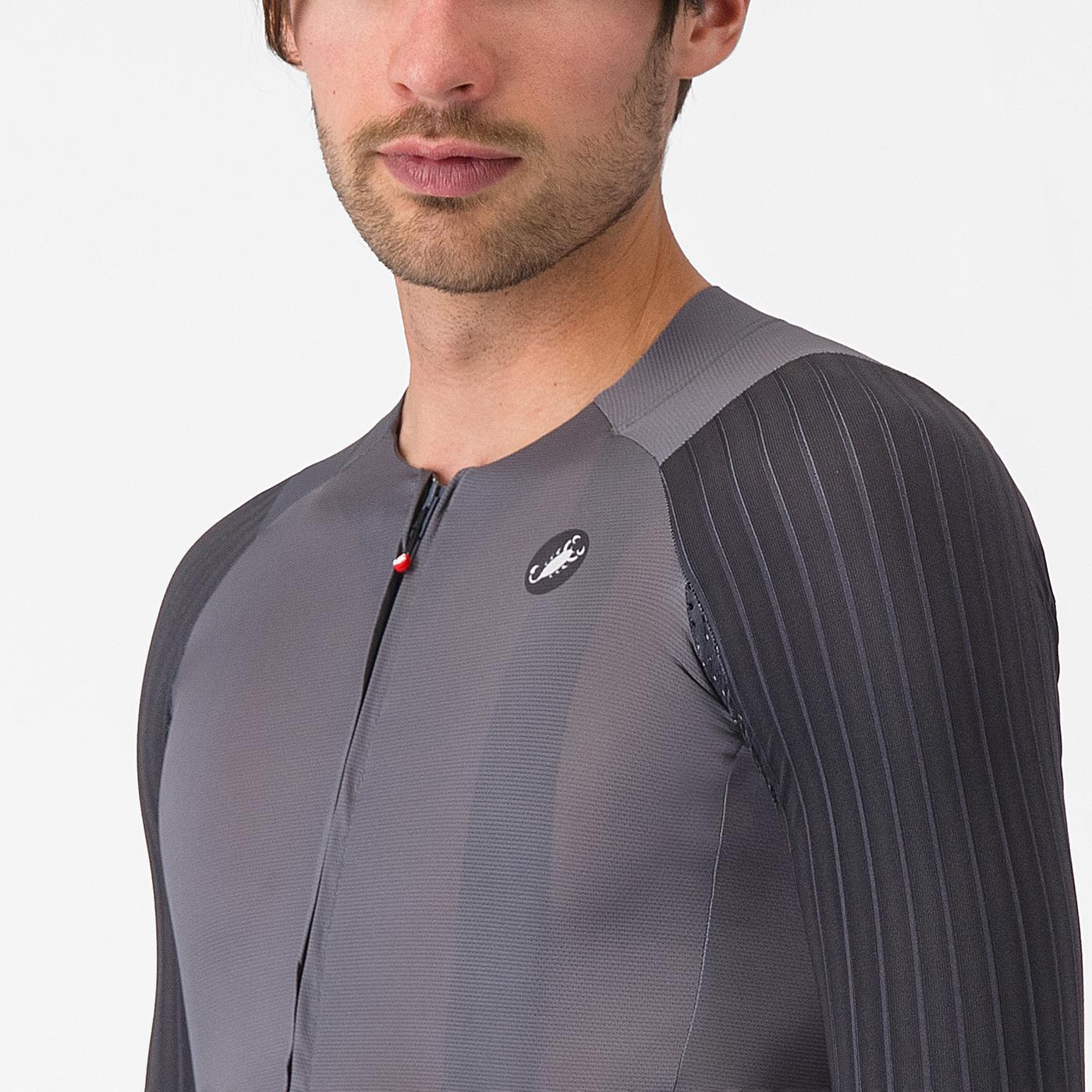 CASTELLI AERO RACE 8S Short Sleeve Jersey Grey