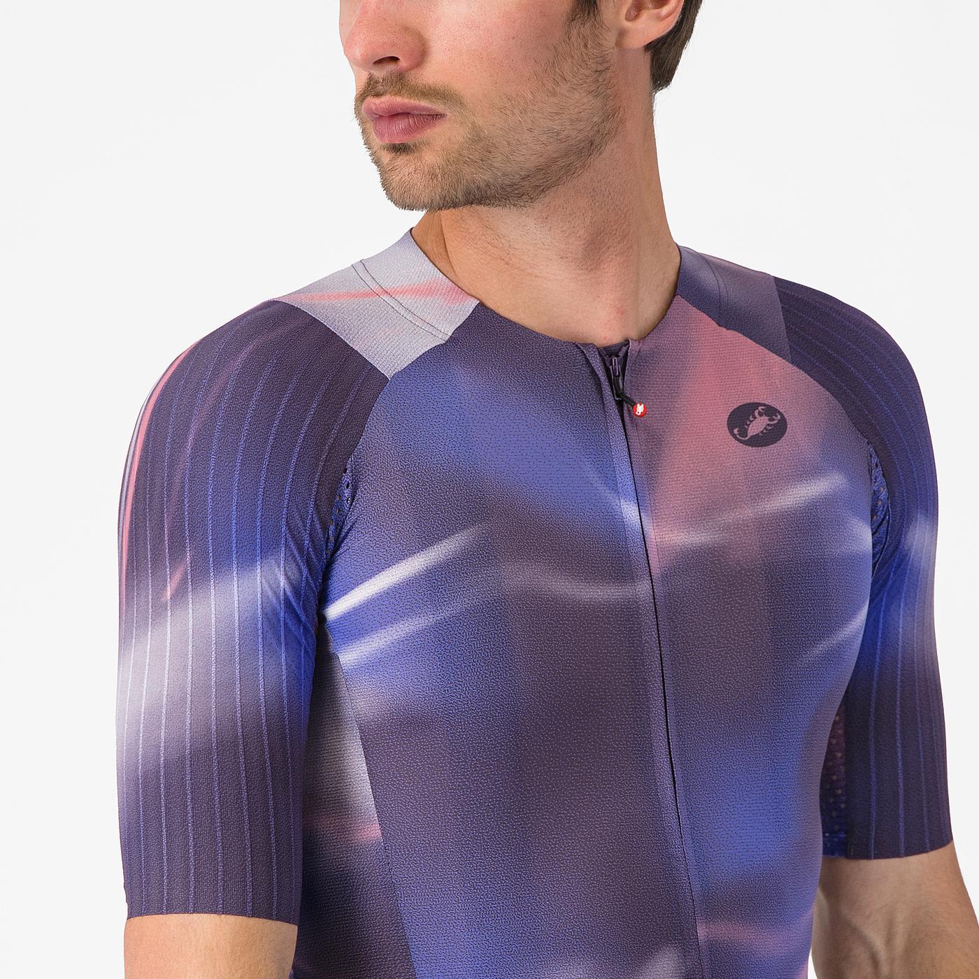 CASTELLI AERO RACE 8S Kortärmad Jersey Lila