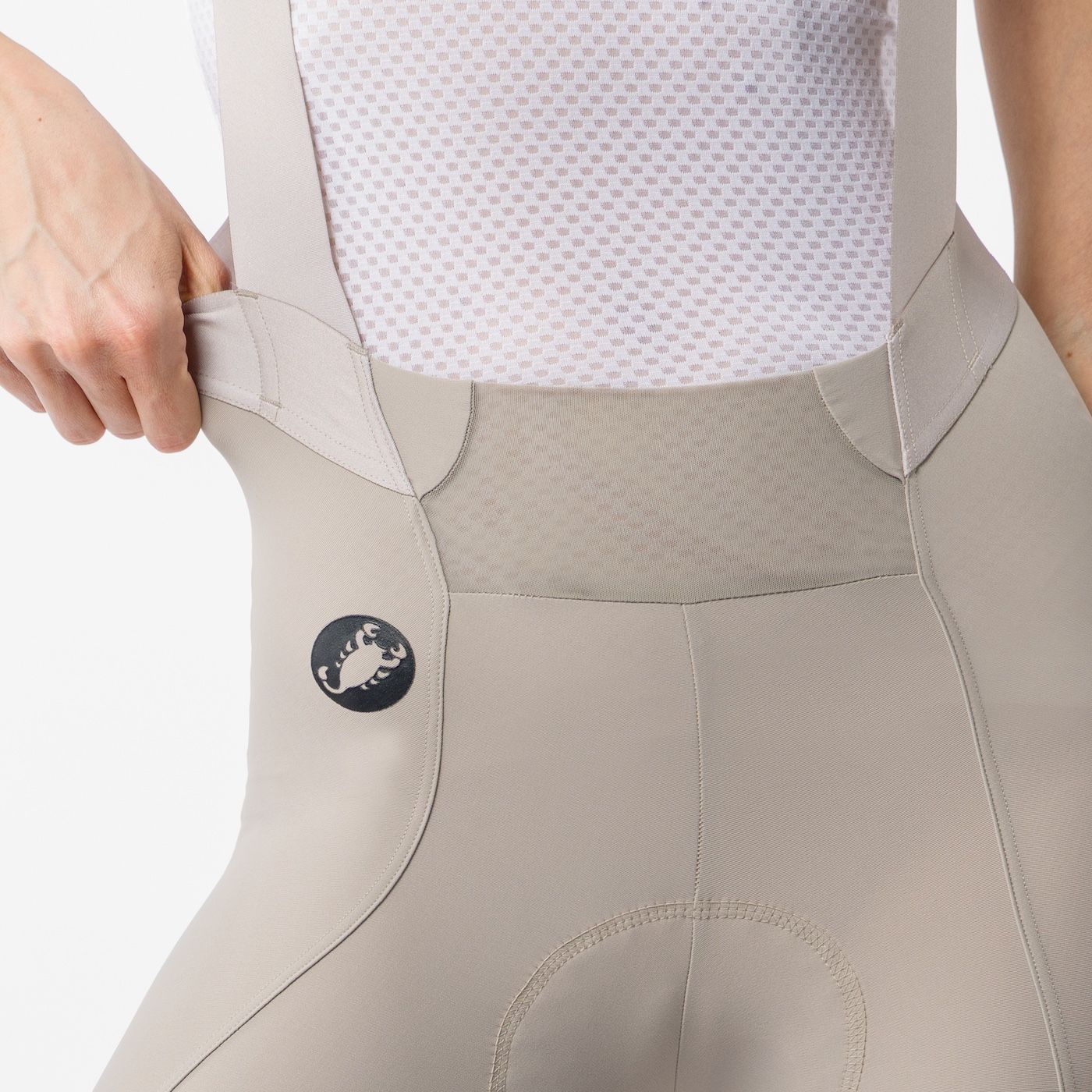 CASTELLI ESPRESSO 2 W DT Women's Clay Grey Bib Tight