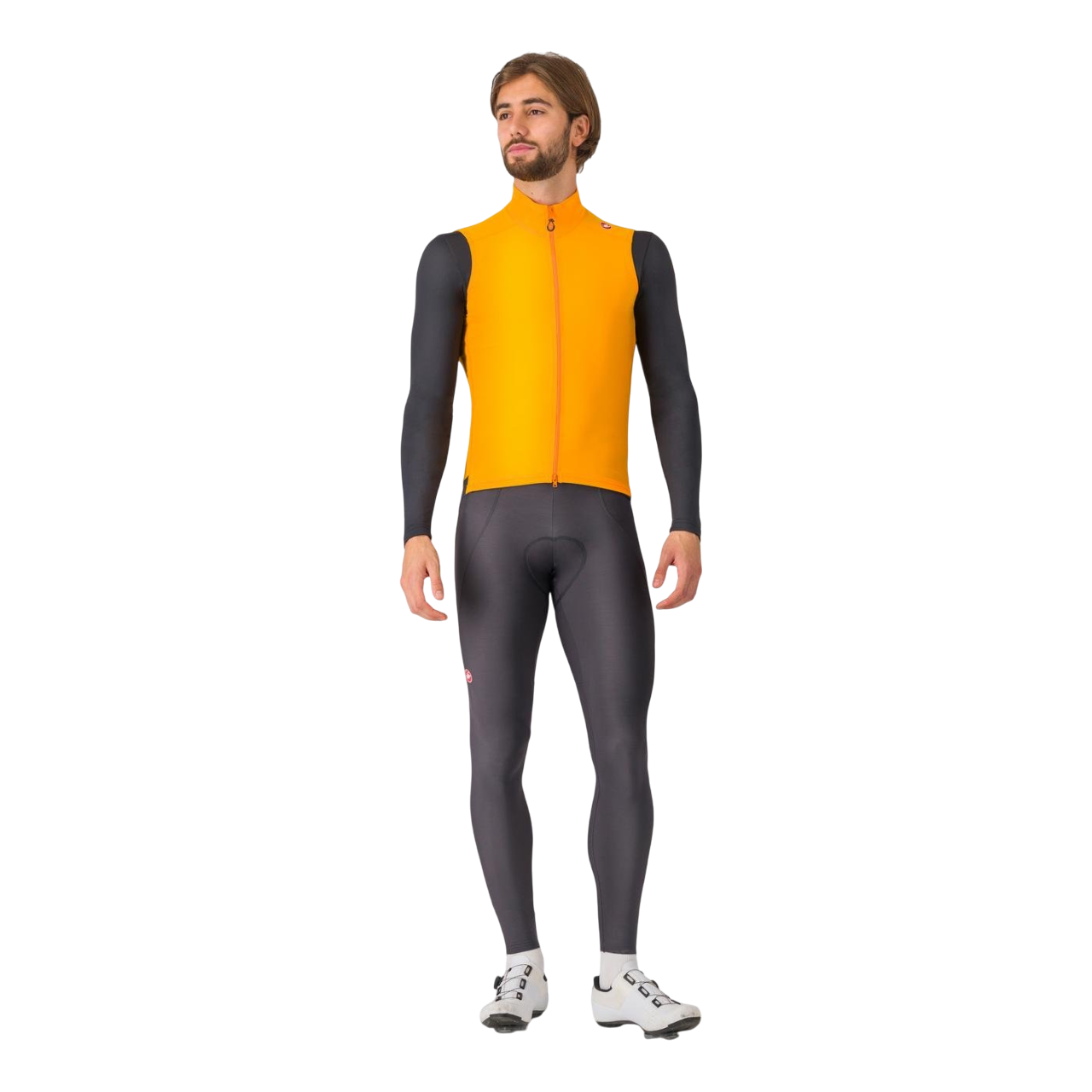 CASTELLI ESPRESSO Orange Sleeveless Jacket