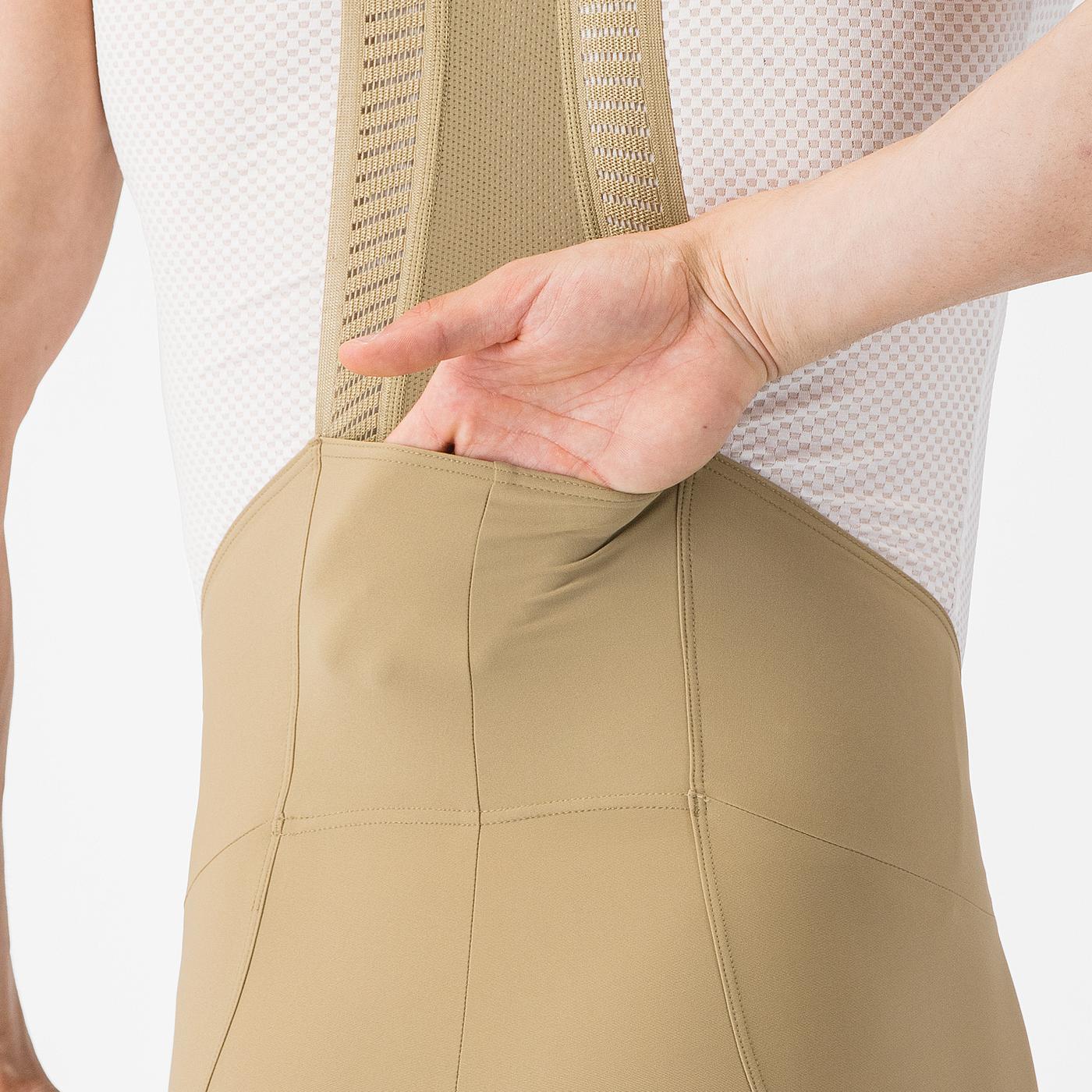 CASTELLI ESPRESSO 2 Beige Elmwood Bib Short
