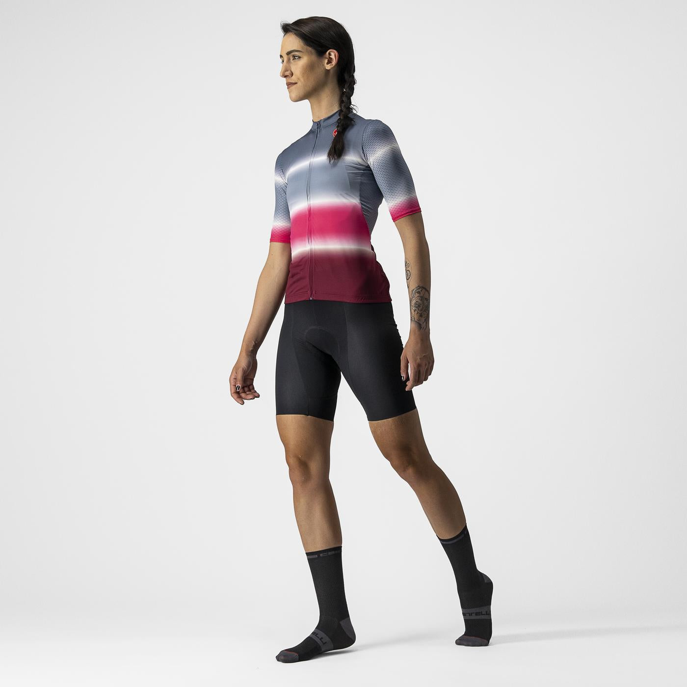 CASTELLI DOLCE Kortärmad Jersey Blå/Bordeaux