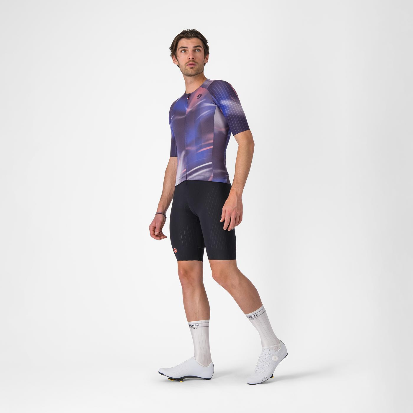 CASTELLI AERO RACE 8S Kortärmad Jersey Lila