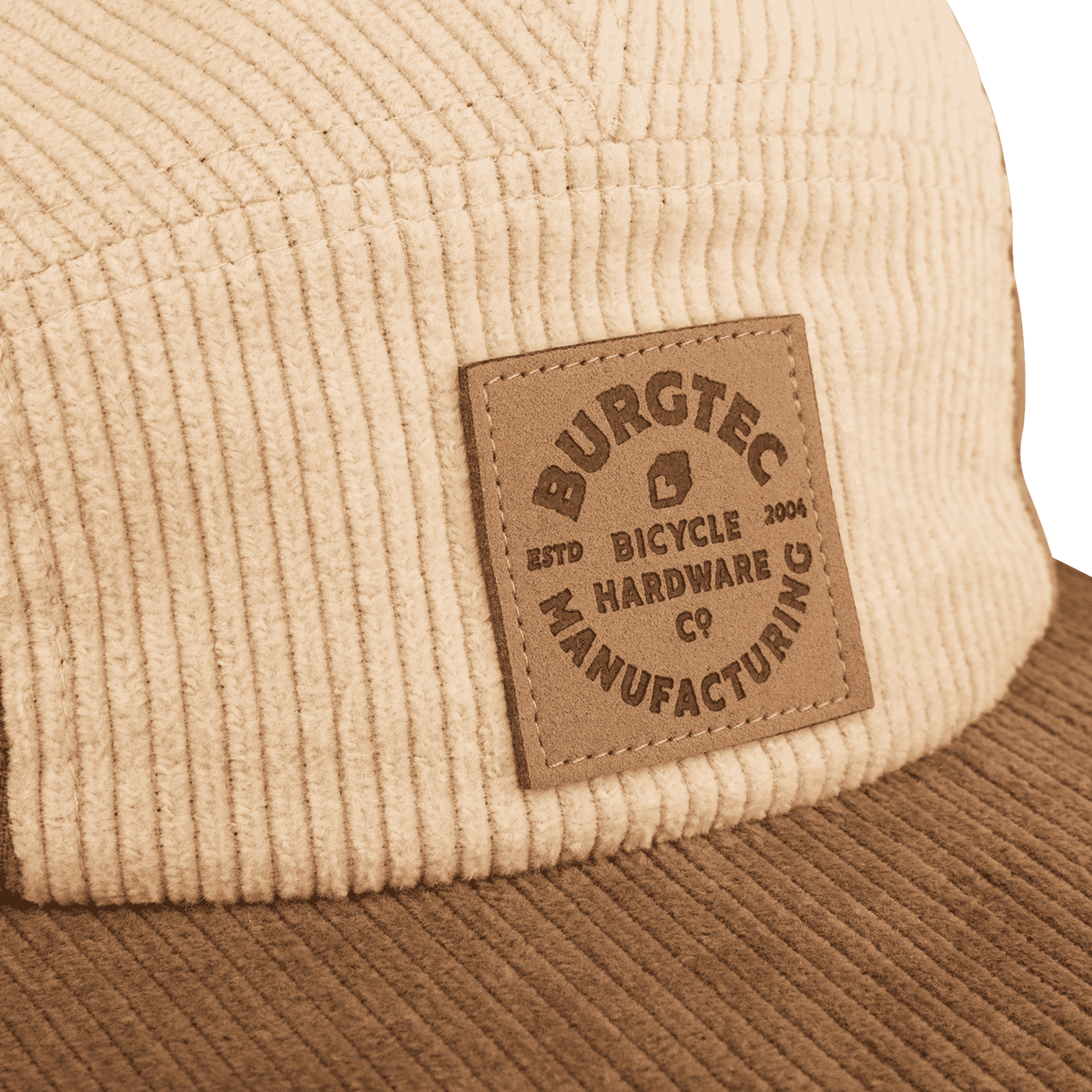 Cap BURGTEC BANDIT CORDUROY FIVE PANEL Beige/Brown