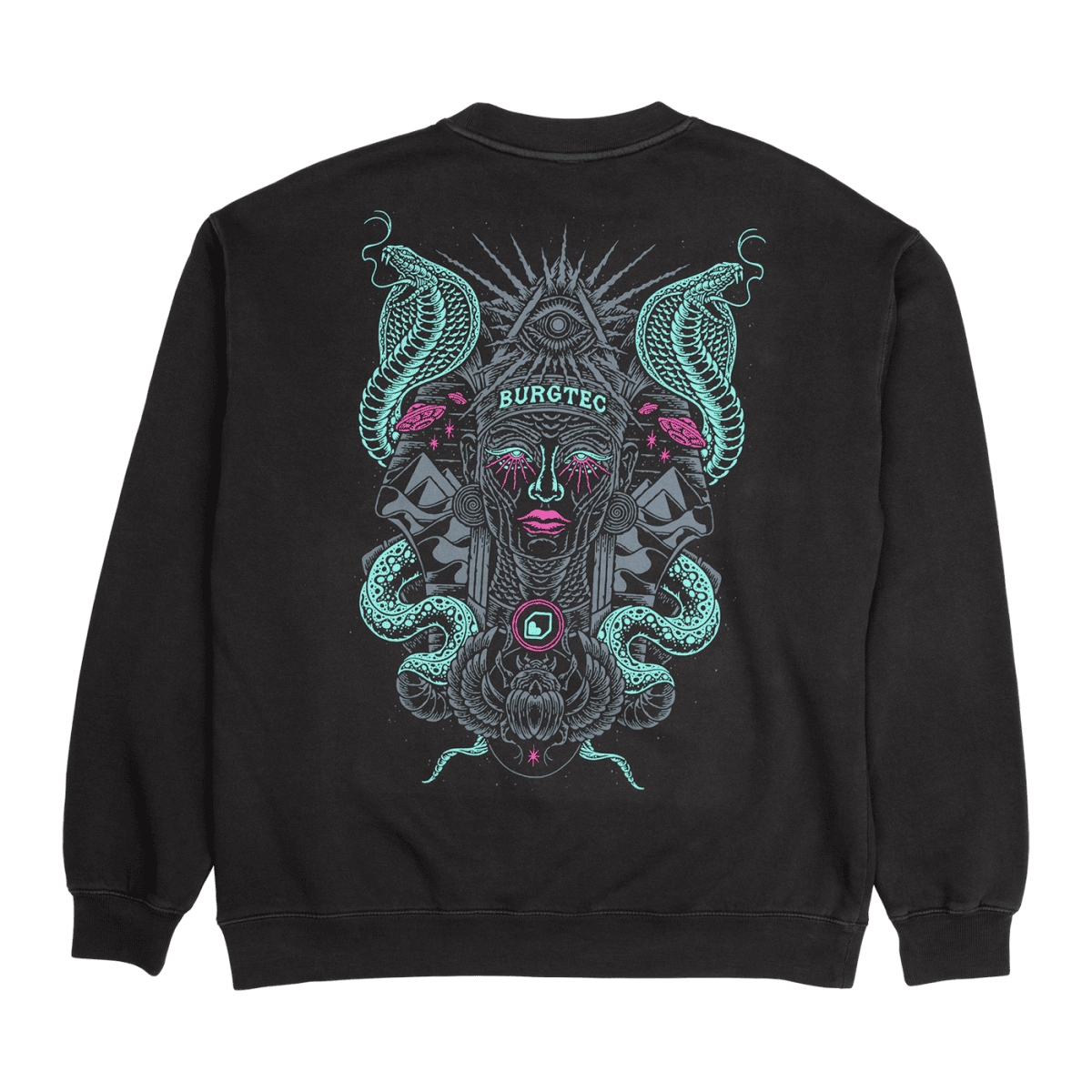Sweatshirt med BURGTEC DESERT QUEEN FADED