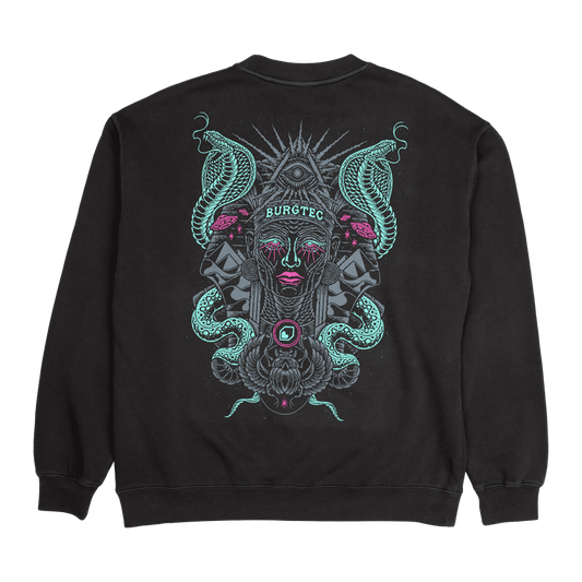 Sweatshirt med BURGTEC DESERT QUEEN FADED