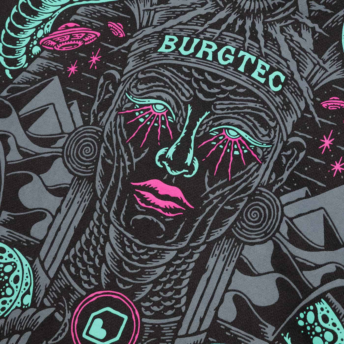 Sweatshirt med BURGTEC DESERT QUEEN FADED