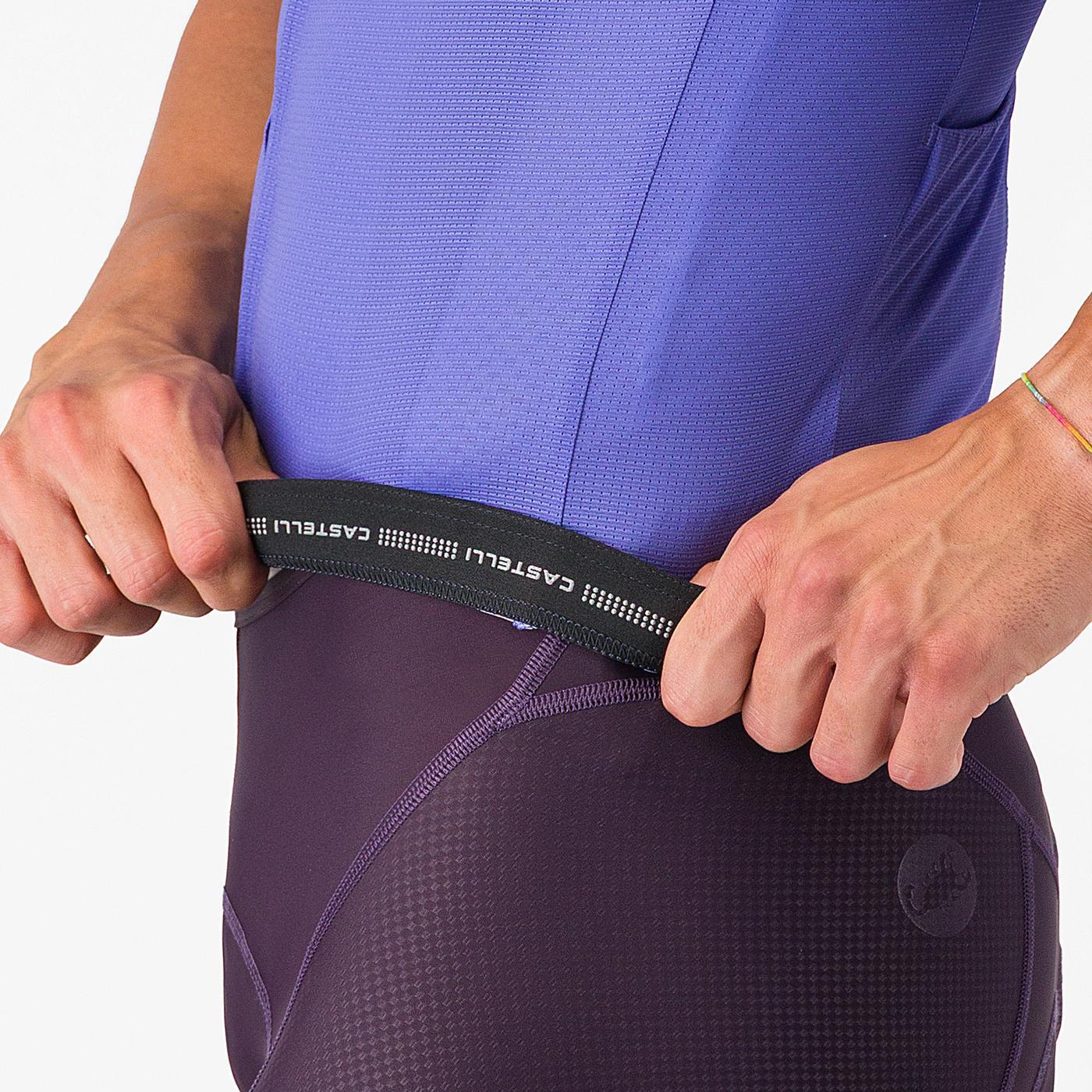 CASTELLI DRITTONE LOGO Kortärmad Jersey Lila