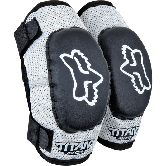 FOX PEEWEE TITAN Junior armbågsskydd svart/silver