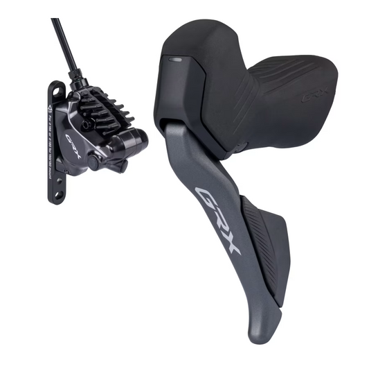Vänster Reglage och Frambromsok SHIMANO GRX Di2 ST-RX825 + BR-RX820 Flat Mount 2x12V