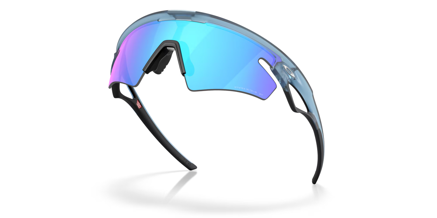 OAKLEY SPHAERA SLASH Matt Transparent Stone Prizm Sapphire Polarized Lens - OO9499-0336