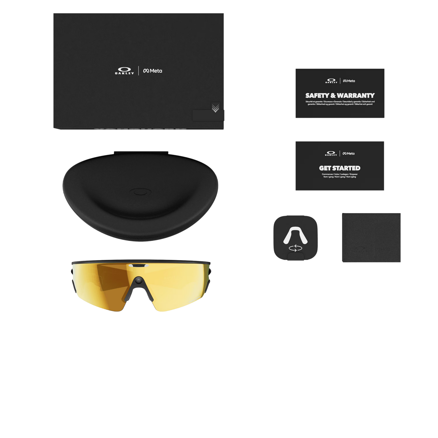 OAKLEY VANGUARD META Glasses Black Prizm 24K Lens
