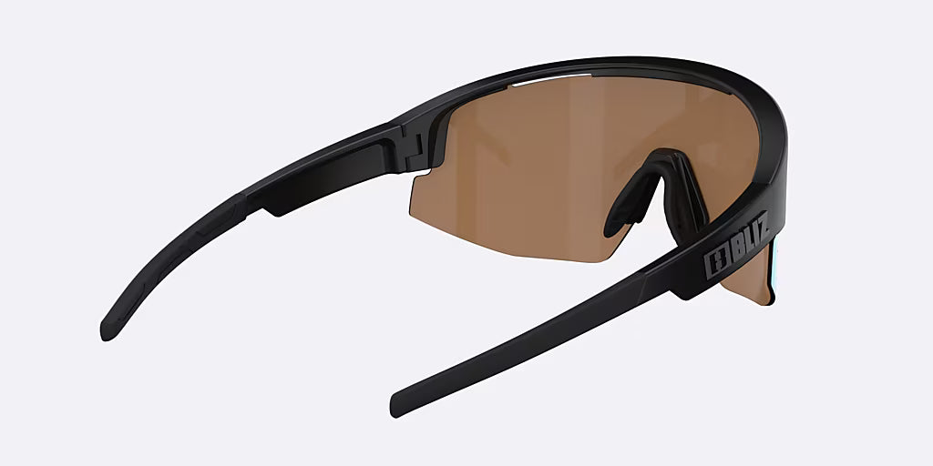 BLIZ MATRIX Glasögon Matt Black Coral/Orange Iridium Blue Lens