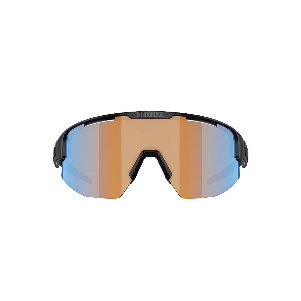 BLIZ MATRIX Glasögon Matt Black Coral/Orange Iridium Blue Lens