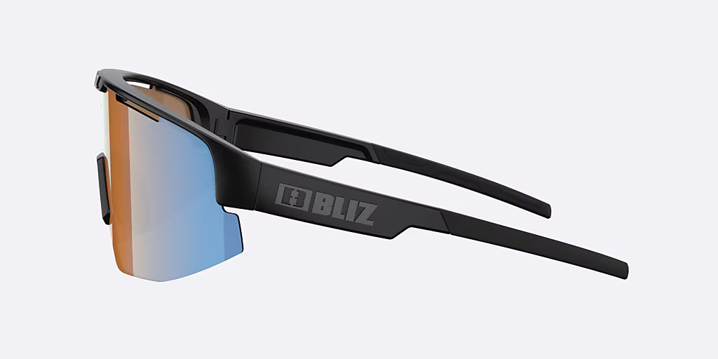 BLIZ MATRIX Glasögon Matt Black Coral/Orange Iridium Blue Lens