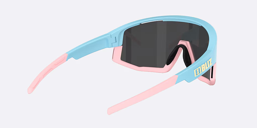 Glasses BLIZ FUSION SMALL Pastel Blue Matt Lens Smoke w Ice Blue Multi