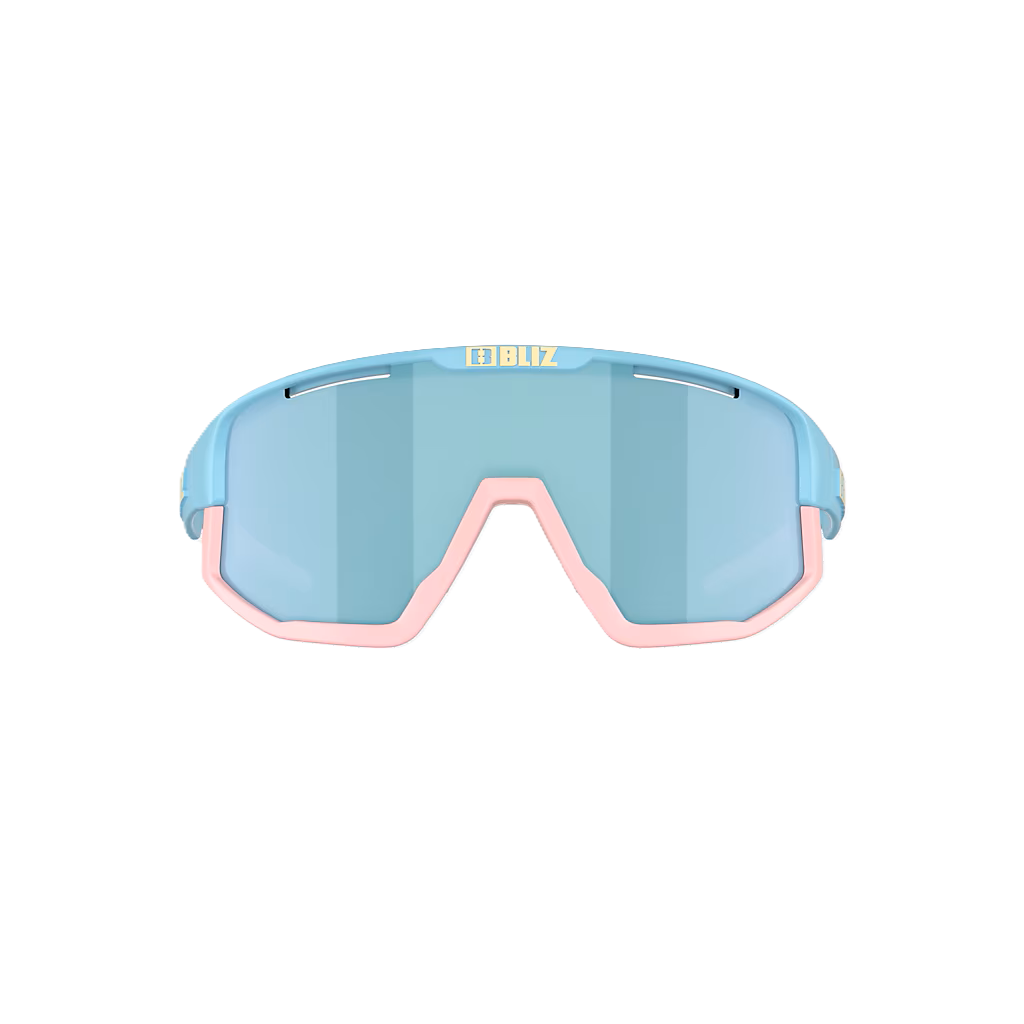 Glasses BLIZ FUSION SMALL Pastel Blue Matt Lens Smoke w Ice Blue Multi