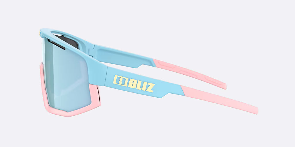 Glasses BLIZ FUSION SMALL Pastel Blue Matt Lens Smoke w Ice Blue Multi