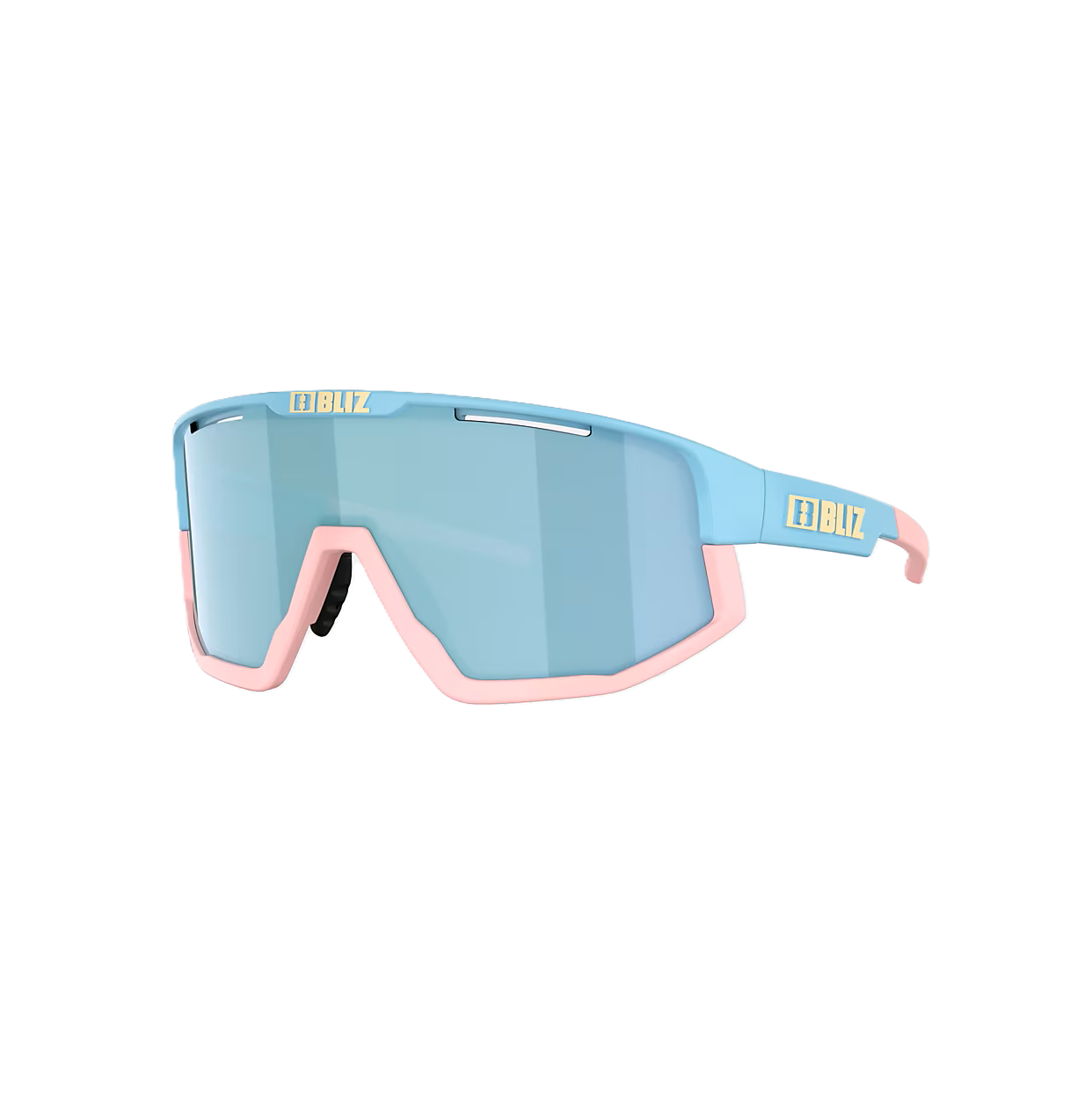 Glasses BLIZ FUSION SMALL Pastel Blue Matt Lens Smoke w Ice Blue Multi