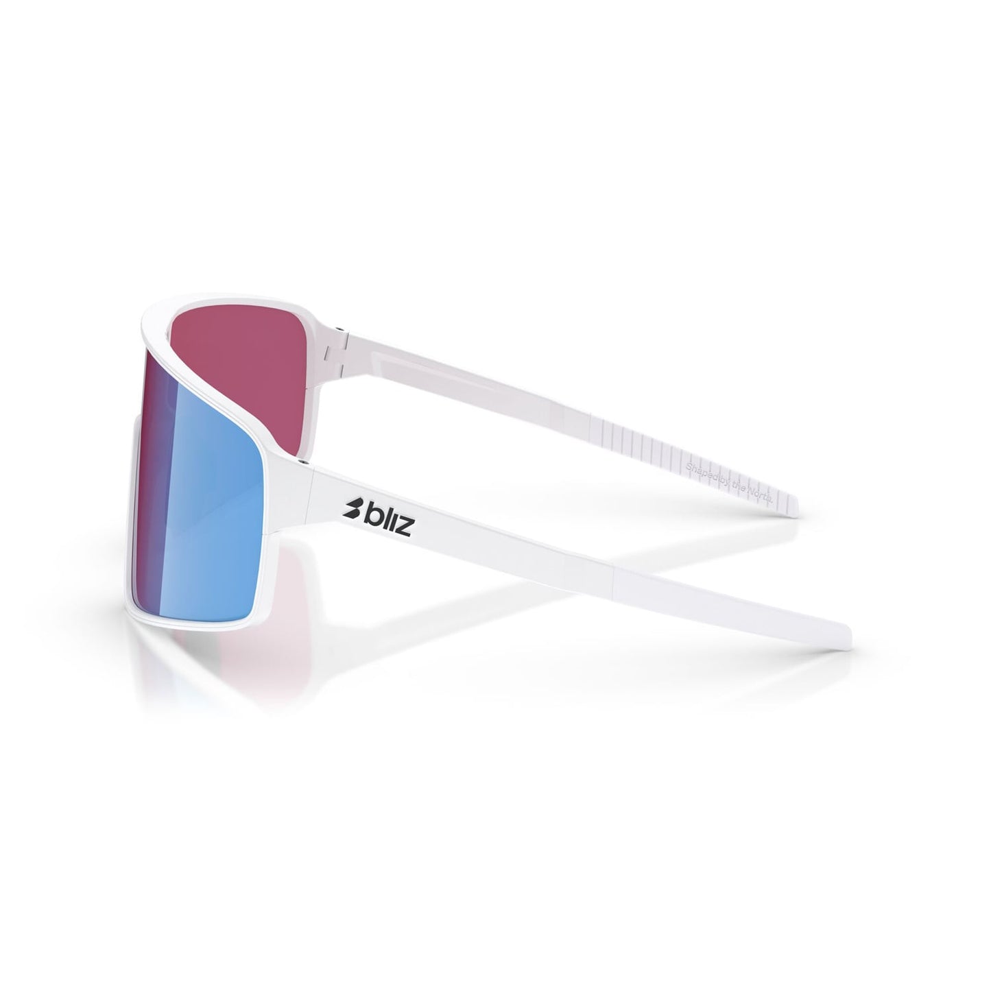Glasögon BLIZ P001 Vit skärm Rosa Violett Blå Spegel