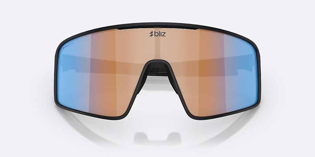 BLIZ P001 S Glasses Black Matt Coral/Orange Blue Irdium Lens