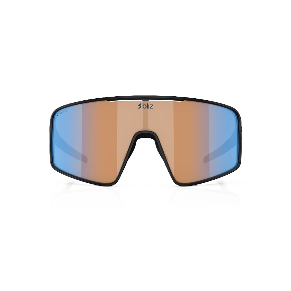 BLIZ P001 Glasögon Matt Black Coral/Orange Iridium Blue Lens