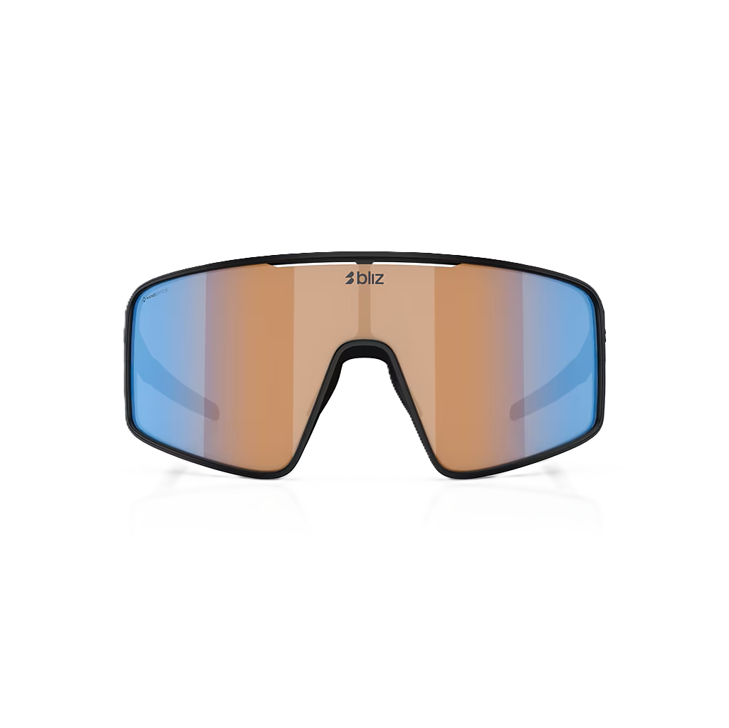 BLIZ P001 S Glasses Black Matt Coral/Orange Blue Irdium Lens