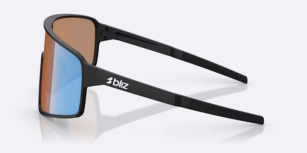 BLIZ P001 S Glasses Black Matt Coral/Orange Blue Irdium Lens