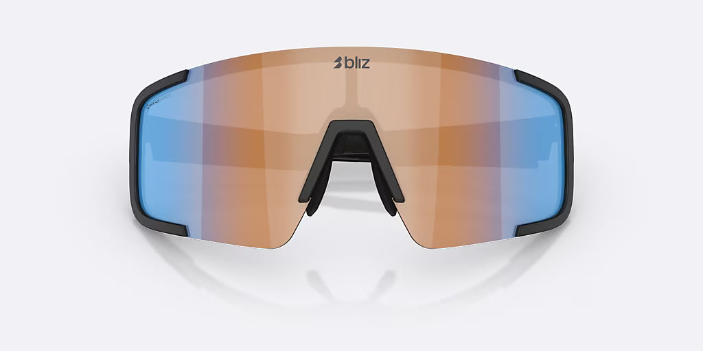 BLIZ P003 SMALL Glasses Black Matt Coral/Orange Iridium Blue Screen